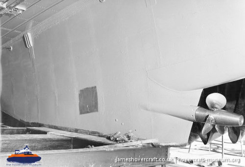 Vosper-Thornycroft VT1 under construction -  (credit: The <a href='http://www.hovercraft-museum.org/' target='_blank'>Hovercraft Museum Trust</a>).